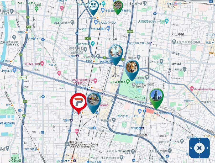 Appartamento 303号室南海線駅2分の明るい和室専用キッチンとバスルーム付き荷物預り
